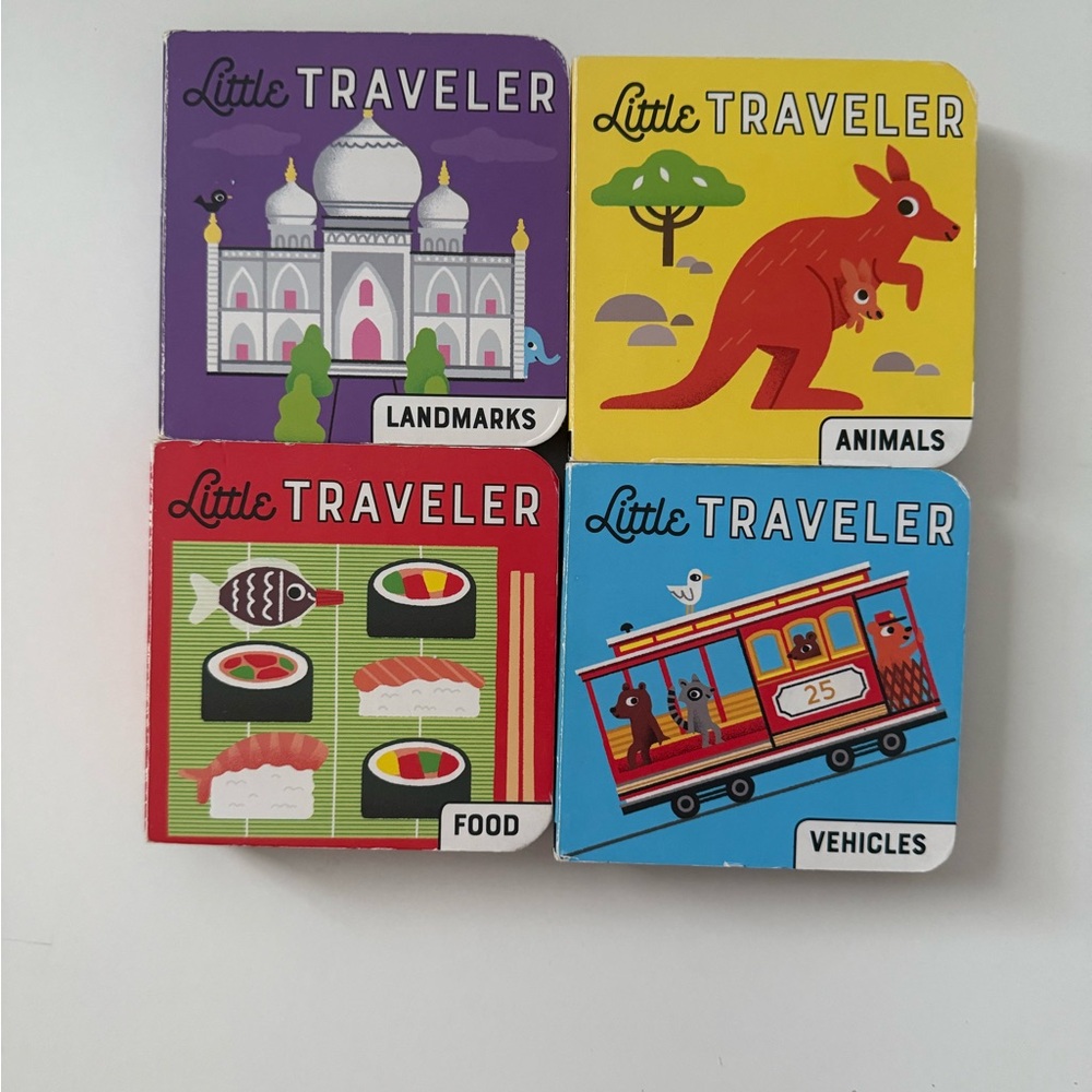 Little Traveler Book Set - Purple, Yellow, Red, Blue